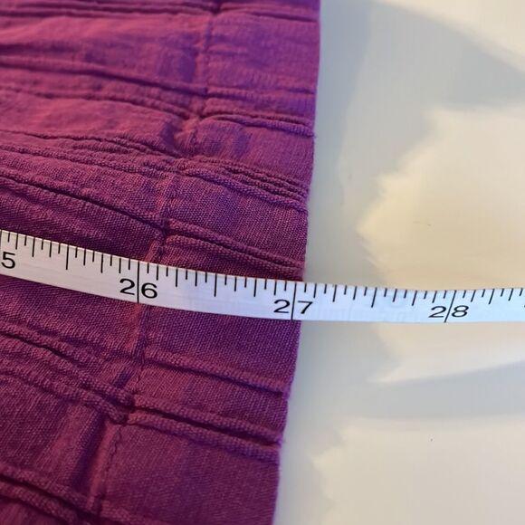 Cj Banks purple snap front top w/ mid-length sleeves & two front pockets size 2X - Picture 11 of 11